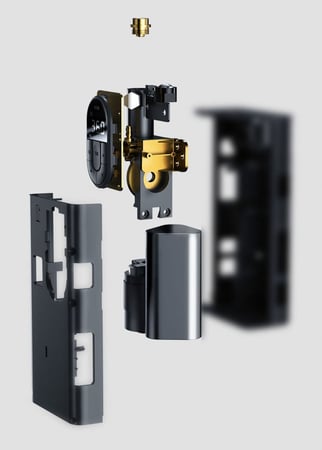 منفاخ هواء الكهربائي للسيارة من بيسوس - رمادي