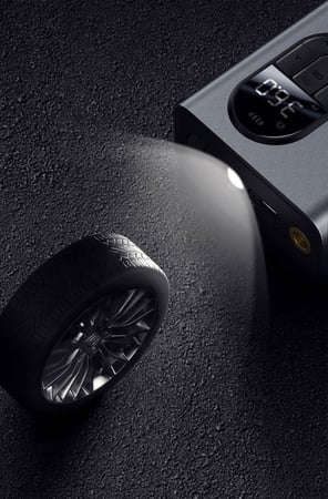 منفاخ هواء الكهربائي للسيارة من بيسوس - رمادي