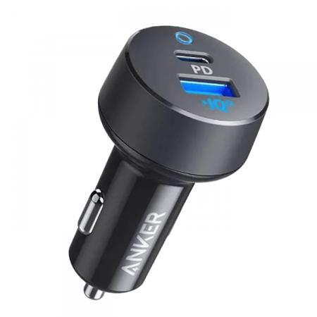 شاحن سيارة أنكر أسود ثنائي المنفذ بي دي 35 وات