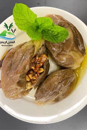 مكدوس المنتج الريفي منزلي انتاج يومي 250 جرام