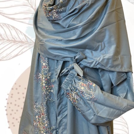 3 شرشف/ جلال صلاة مطرز بارد قطن بشريط حول الخصر.