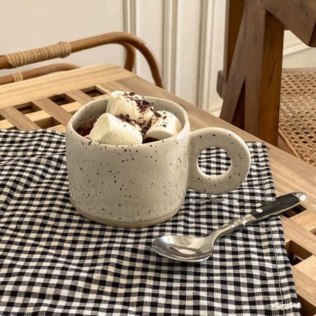كوب قهوة سيراميك طراز  يوناني - متجر Fox coffee