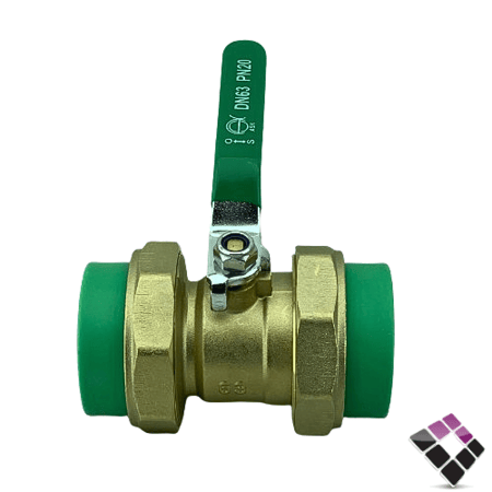 حنفية  سكين مع شد وصل نحاس اخصر عسك  2" 63mm ASK