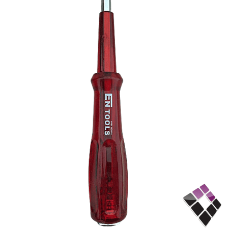 مفك أزميل احمر طويل 30 سم - عادي EN TOOLS صيني 8