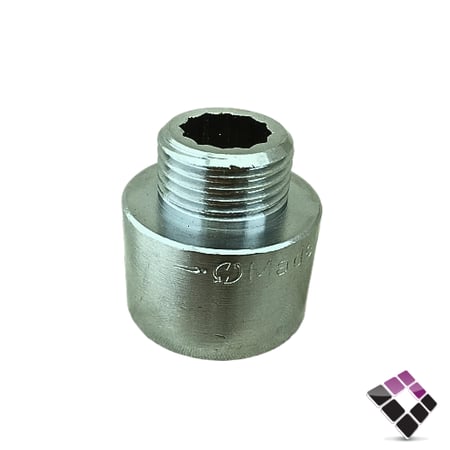 جلبة ذكر نحاس مطلي كروم ثقيل جنرال GENERAL Fittings ايطالي مقاس 3/4"×1/2"رقم