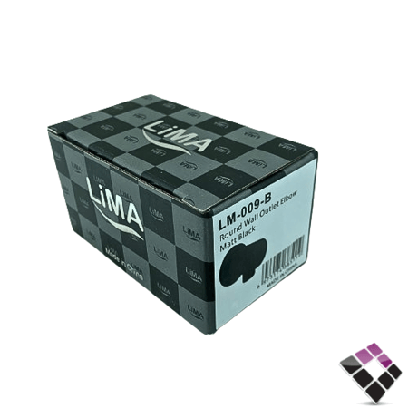 كوع مشبك شطاف للخلاط  الدفن المخفي دائري حجم صغير LIMA صيني نحاس مطلي أسود رقم LM-009-1007