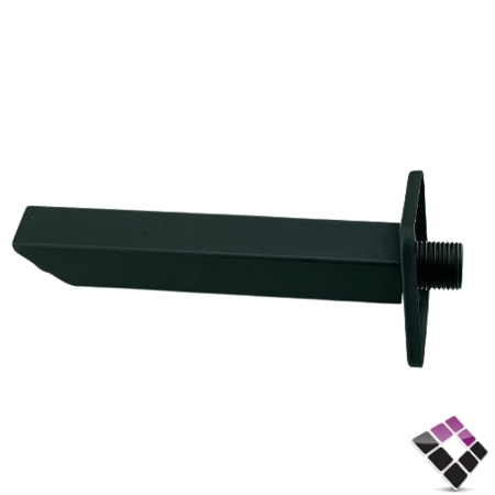 صباب ماء خلاط دش دفن مخفي 1 خط نحاس مطلي أسود  مربع 16 سم MODERN الماني رقم P1106B