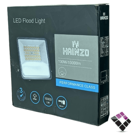 كشاف LED كوبس خارجي HAINZO شريحة SMD بروجكترإضاءة 6500K أبيض لومن 15000LM سطوع عالي 100W