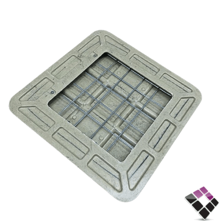 غطاء تفتيش فيبر ثقيل ADH صيني لون بيج المقاس من الداخل من غير الحلق 50*50