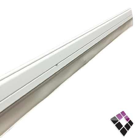 مانعة غبار للباب ربل ثقيل المنيوم ربيتال 1.5متر لون ابيض