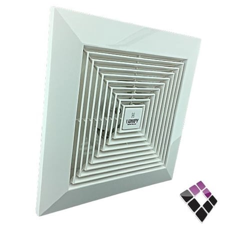 مروحة شفط سقف ديكور LUXIFY ماطور نحاس 10" 25×25 رقم EF10S