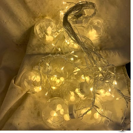 لي زينة ستارة موديل كروي LED لون أصفر صيني قم 1056