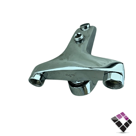 خلاط دش اتمتيك BATHROY ايطالي لون كروم موديل برافو BRAVO مع لي و سماعة