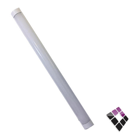 جرم نجف LED مسطرة عريض بغطاء ثقيل KODAK صيني طول 120سم إضاءة أبيض 6500K رقم KSL-36-120..