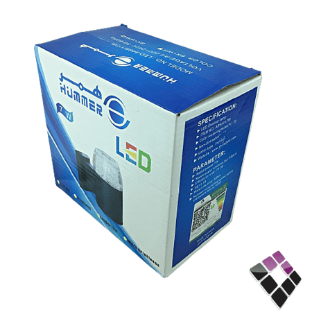 كشاف سور خارجي LED أب داون كرستال همر HUMMER صيني جرم أسود اضاءة أسفل لون أصفر 7W رقم HU9469/1*7W/3000K