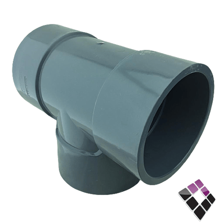 قسام بلاستيك رمادي ضغط 80 بارد PVC شانيل سعودي 4"