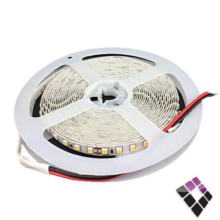 شريط STRIP زينة ليد NEW POWER صيني 24 فوت 60 لمبة بالمتر 27W إضاءة أصفر 3000K رقم 8MM-60P-2835...رقم الصنف (2510301)