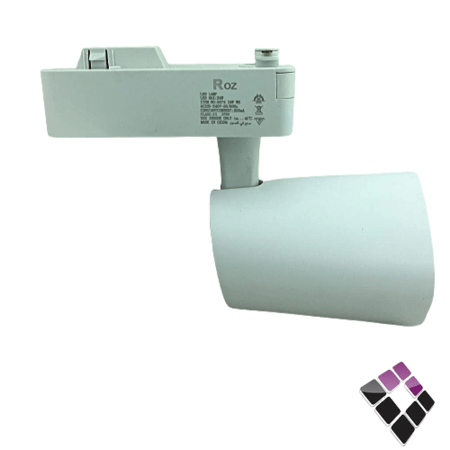 كشاف LED مجرى سحاب متحرك موديل ROZ صيني جرم ابيض إضاءة أبيض رقم 5074-24W