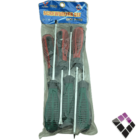 طقم مفكات يد ربل ممغنط صيني 6 قطعة TOOLS ...رقم الصنف (1432159)