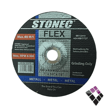 دسك صاروخ صنفرة جلخ حديد  STONEC ستونيك صيني 7" رقم 019-33