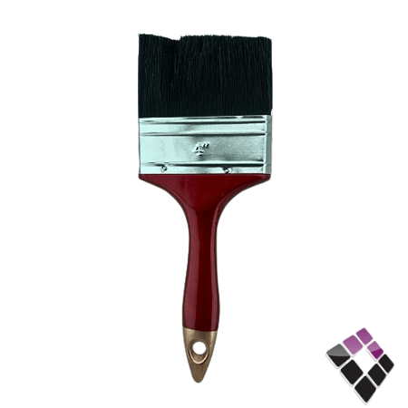 فرشه بويه لون عنابي + نحاسي صيني 4"×100mm