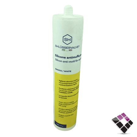 معجون سلكون شلوزر SHايطالي أصلي لون أبيض قوة لصق عالية ضد العفن و البكتيريا