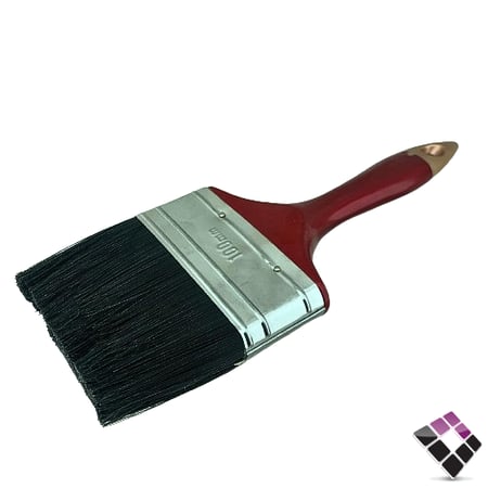 فرشه بويه لون عنابي + نحاسي صيني 4"×100mm