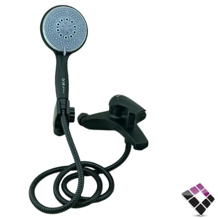 خلاط دش أتمتك QUALITY صيني لون أسود مسكة بيضاوية ناعمة + لي و سماعة كبيرة 30192000***