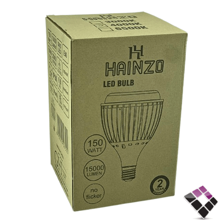 لمبة هنجر LED ليد HAINZO قلويز سنة E40 إضاءة 6500K أبيض لومن 22500LM سطوع عالي 150W