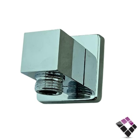 كوع مشبك شطاف + سماعة خلاط دفن مخفي لون كروم مربع صغير SCHMIDT الماني رقم HK-15