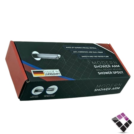 صباب ماء خلاط دش دفن مخفي 1 خط نحاس مطلي كروم دائري 16 سم MODERN الماني رقم P1105