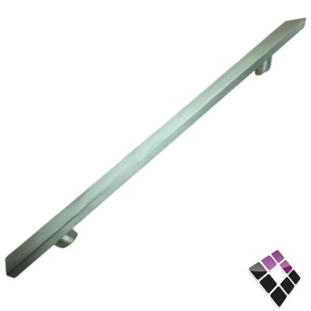 مسكة مقبض مستطيل باب استيل لون فضي SN روي ROI تركي طول 120 سم..