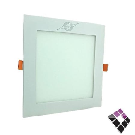 كشاف LED داون لايت داخلي NASCO بنل مربع جرم ابيض إضاءة أبيض 12W رقم 3-6238***