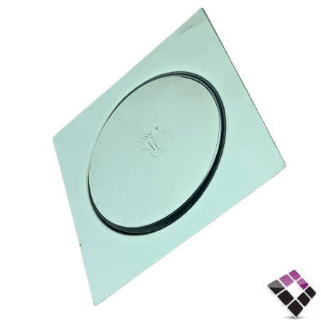 صفاية ضغط قدم استيل SS304 لون كروم BATHROY  ايطالي مقاس 15×15 رقم 6702011