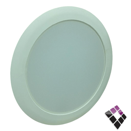 كشاف خارجي LED لطش عدسة SMD مثلج مدمج NEW POWER صيني إضاءة كريمي 4000K مقاس 8" 24W