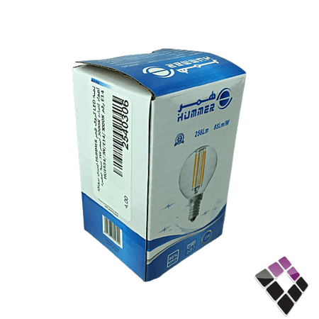 لمبة LED كروي همر HUMMER صيني شفافة أعواد إضاءة 3000K أصفر 3W سنة صغيرة E14 رقم HU1954/3W/E14/3000K...رقم الصنف (2540306)