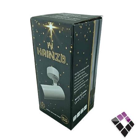 جرم سلندر المنيوم لطش خارجي مفرد متحرك قاعدة مدور خفيف لمبة GU10 هاينزو HAINZO جرم أبيض 7سم رقم GH50952 بدون لمبة