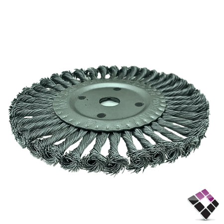 صنفرة صاروخ فرشة شعر حديد مجدول موديل قرص صيني مقاس 8 " × 200 ملم