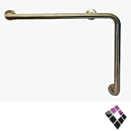 مقبض استل استيل SS304 مطفي ثقيل موديل زاوية L متحرك لكبار السن وذوي الاحتياجات الخاصة STAMINA صيني رقم AC-3333-SS..