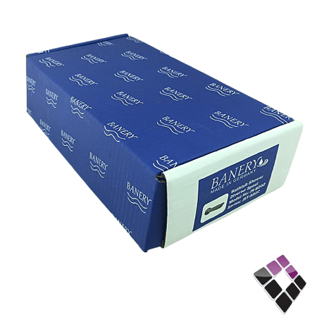 صباب ماء خلاط دش دفن مخفي 1 خط نحاس مطلي كروم دائري 13 سم BANERY الماني