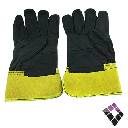 كفوف جلد باكستان فالكون أصفر +أسود ثقيل جداً...رقم الصنف (1527309)