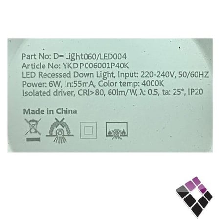 كشاف LED اسبوت لايت بنل PHILIPS صيني مدور جرم أبيض إضاءاة شمسي6W رقم 0004 ***