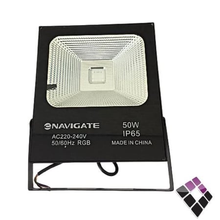 كشاف ليد خارجي اسود شريحة ملون بريموت 50 وات COB 50W