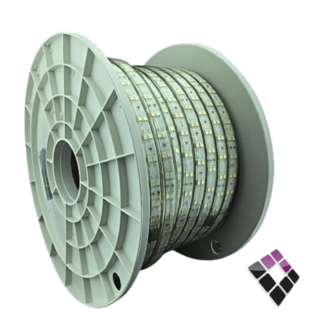 لي زينة LED اضاءة ملونة RGB خطين 96 لمبة بالمتر 10W بالمتر 12ملم مبطن NEW POWER صيني رقم JS-5050-96P