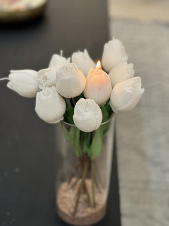 زهرة التوليب حبه واحده