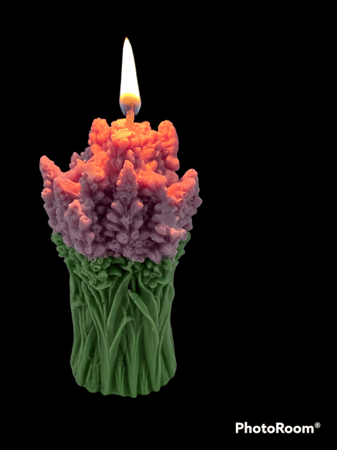 شمعة زهرة اللافندر