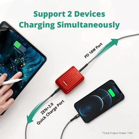 شاحن متنقل زندور سوبر 10000mah PD MINI