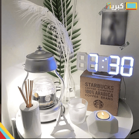 ساعة رقمية LED |  بطارية ويو اس بي