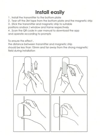 حساس الباب الذكي - للأبواب والنوافذ