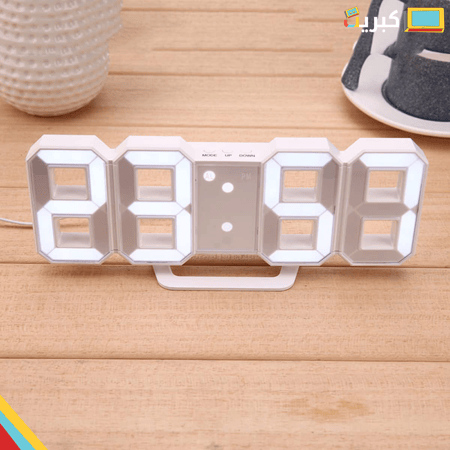 ساعة رقمية LED |  بطارية ويو اس بي